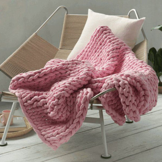 Couverture Lestée Chenille Tissée Main - Apaisement Profond