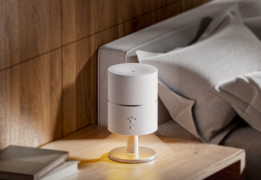 Lampe Bureau 2-en-1 - Humidificateur Silencieux Intégré