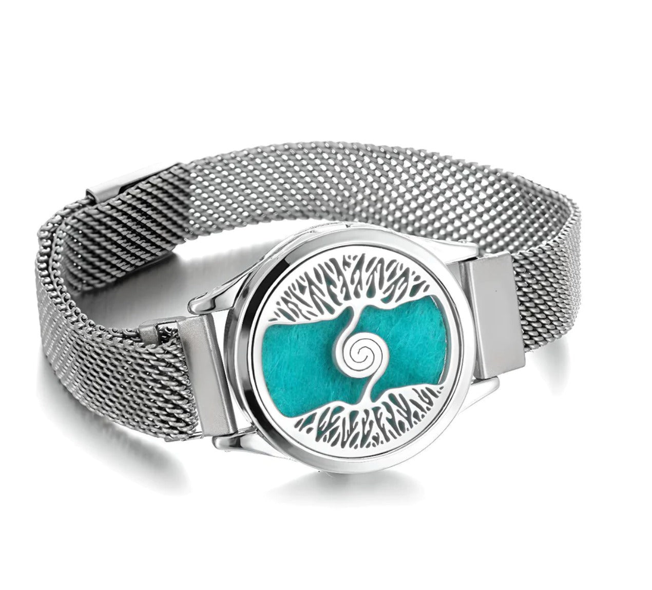 Bracelet Diffuseur Huiles Essentielles - Acier Inoxydable