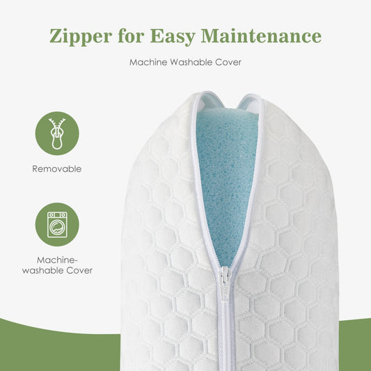 Lot 2 Oreillers Cervicaux Mémoire de Forme - Housse Lavable