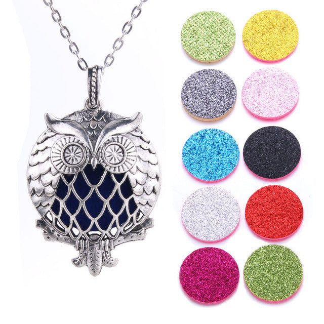 Collier Diffuseur Huiles Essentielles - Pendentif Papillon