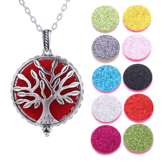 Collier Diffuseur Huiles Essentielles - Pendentif Papillon