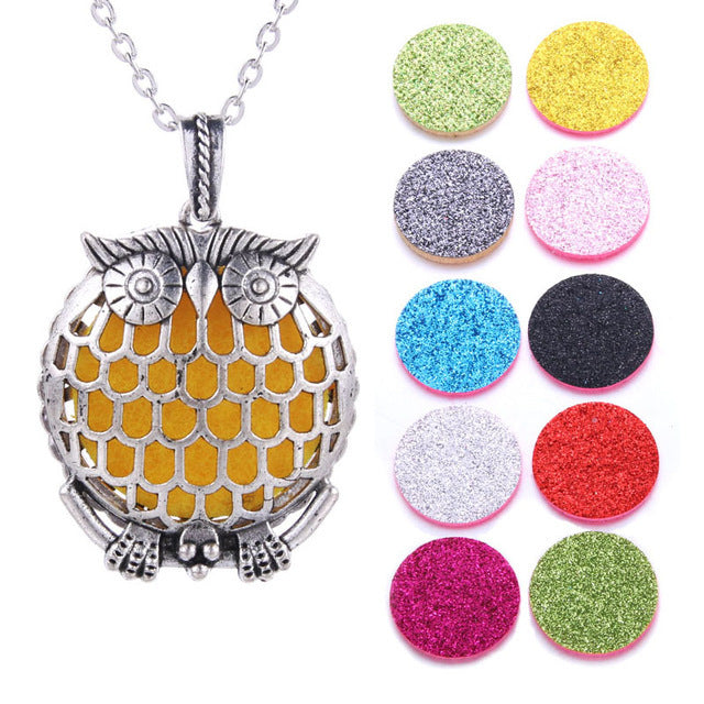 Collier Diffuseur Huiles Essentielles - Pendentif Papillon
