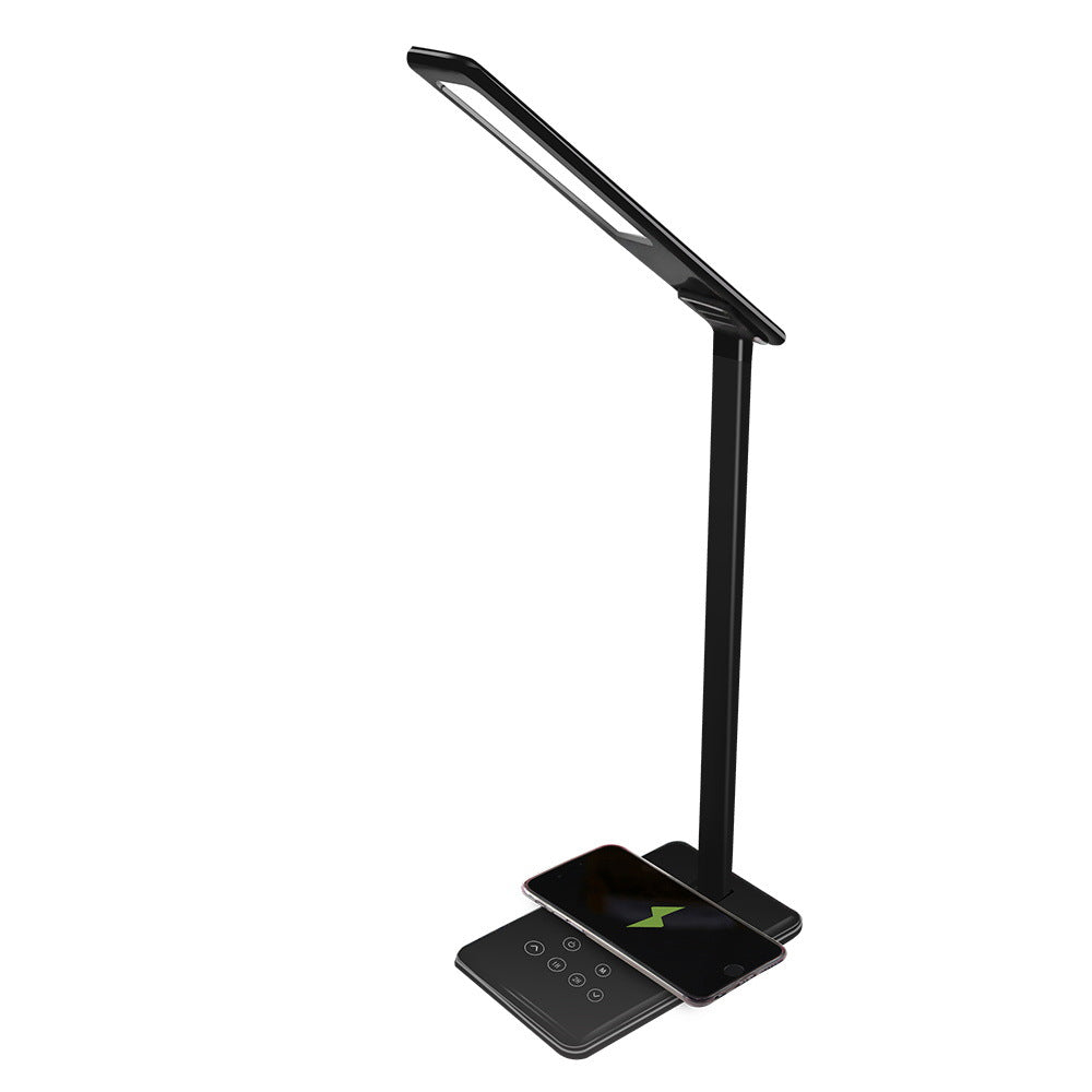 Lampe Bureau LED Pliable - Protection Yeux + Charge Sans Fil