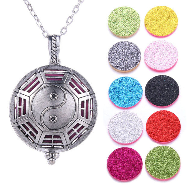 Collier Diffuseur Huiles Essentielles - Pendentif Papillon