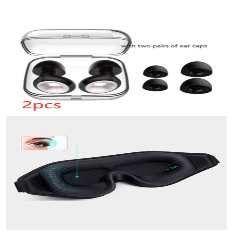 Bouchons d'Oreilles Plastique Anti-Bruit - Set Complet