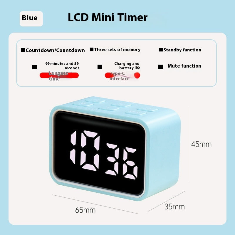 Minuteur LED Mini Rechargeable - Compact Coloré