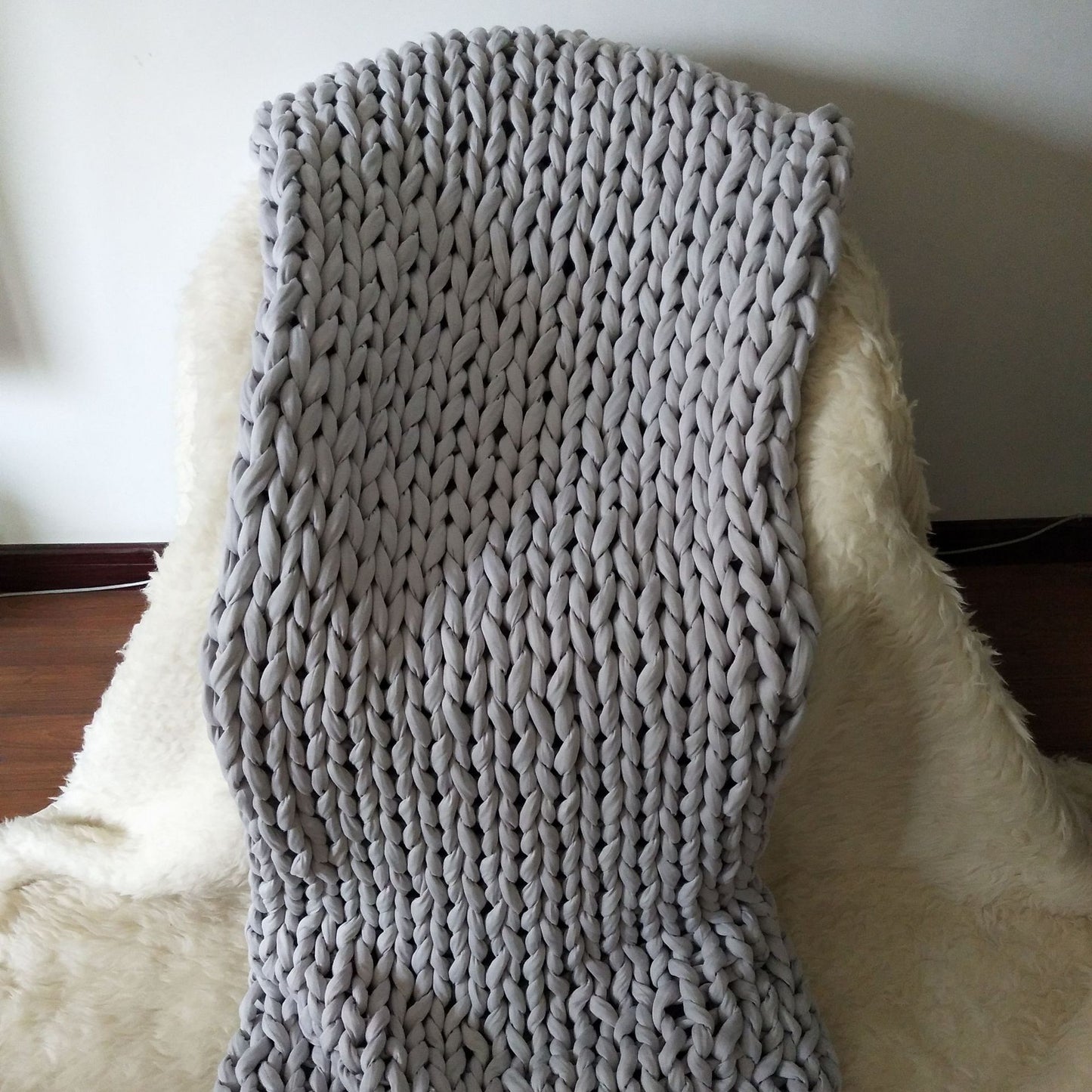 Couverture Lestée Chenille Tissée Main - Apaisement Profond