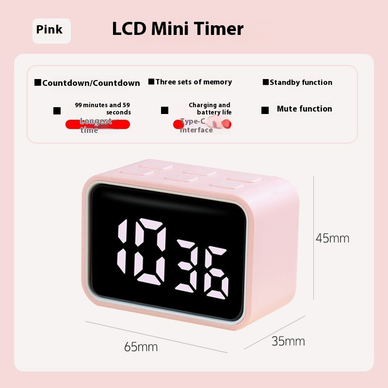 Minuteur LED Mini Rechargeable - Compact Coloré