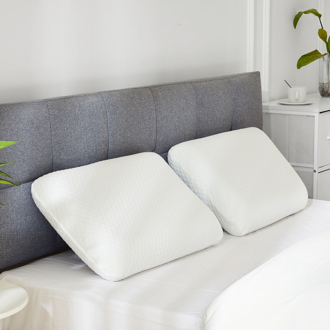 Lot 2 Oreillers Cervicaux Mémoire de Forme - Housse Lavable