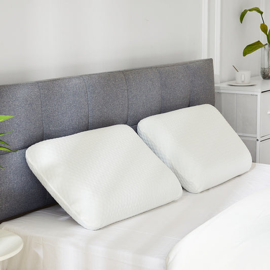 Lot 2 Oreillers Cervicaux Mémoire de Forme - Housse Lavable