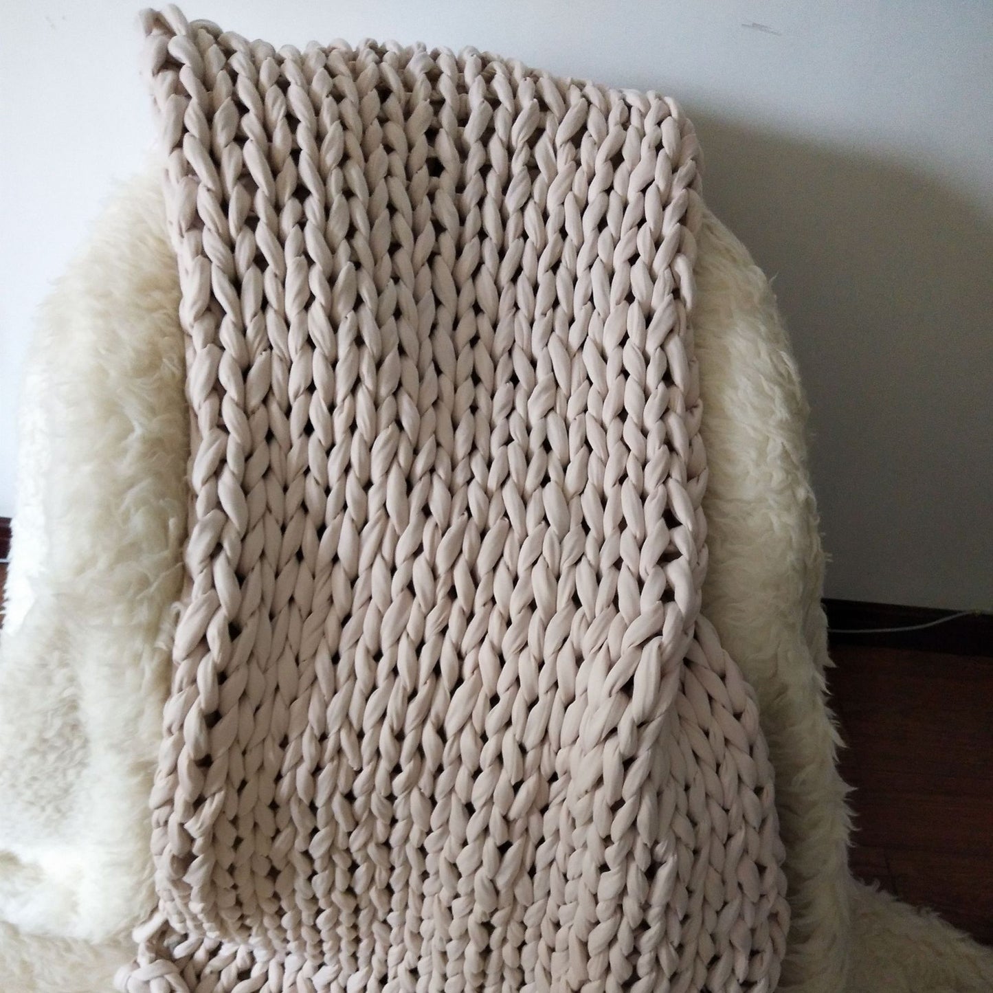 Couverture Lestée Chenille Tissée Main - Apaisement Profond