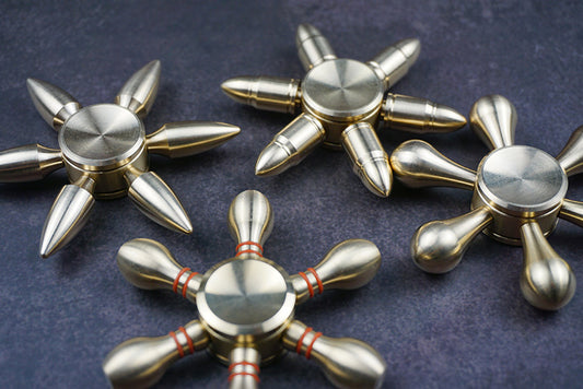 Gyroscope Cuivre Pur 6 Bras - Spinner Haute Vitesse EDC