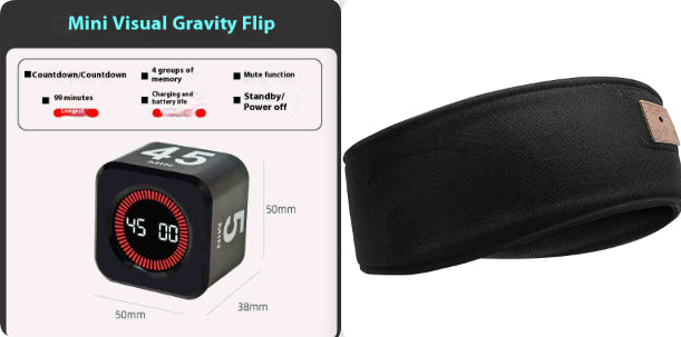 Minuteur Visuel Rechargeable - 4 Durées Personnalisables