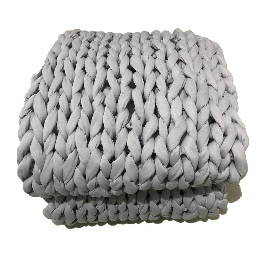 Couverture Lestée Chenille Tissée Main - Apaisement Profond