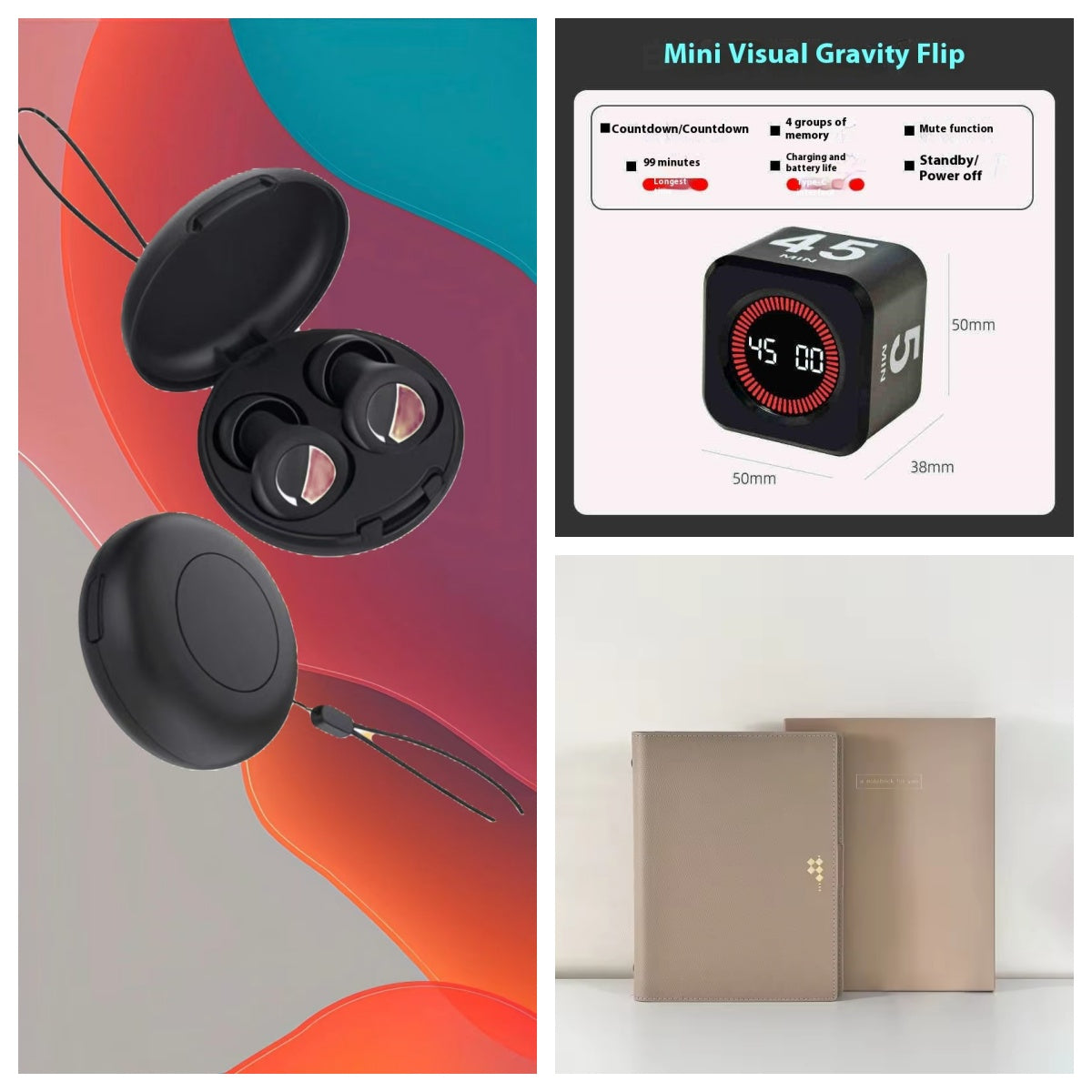 Minuteur Visuel Rechargeable - 4 Durées Personnalisables